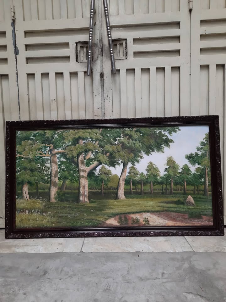 Tranh sơn dầu phong cảnh thiên nhiên khổ lớn — original_uncropped