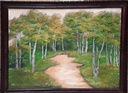 Tranh phong cảnh rừng cây và lối nhỏ